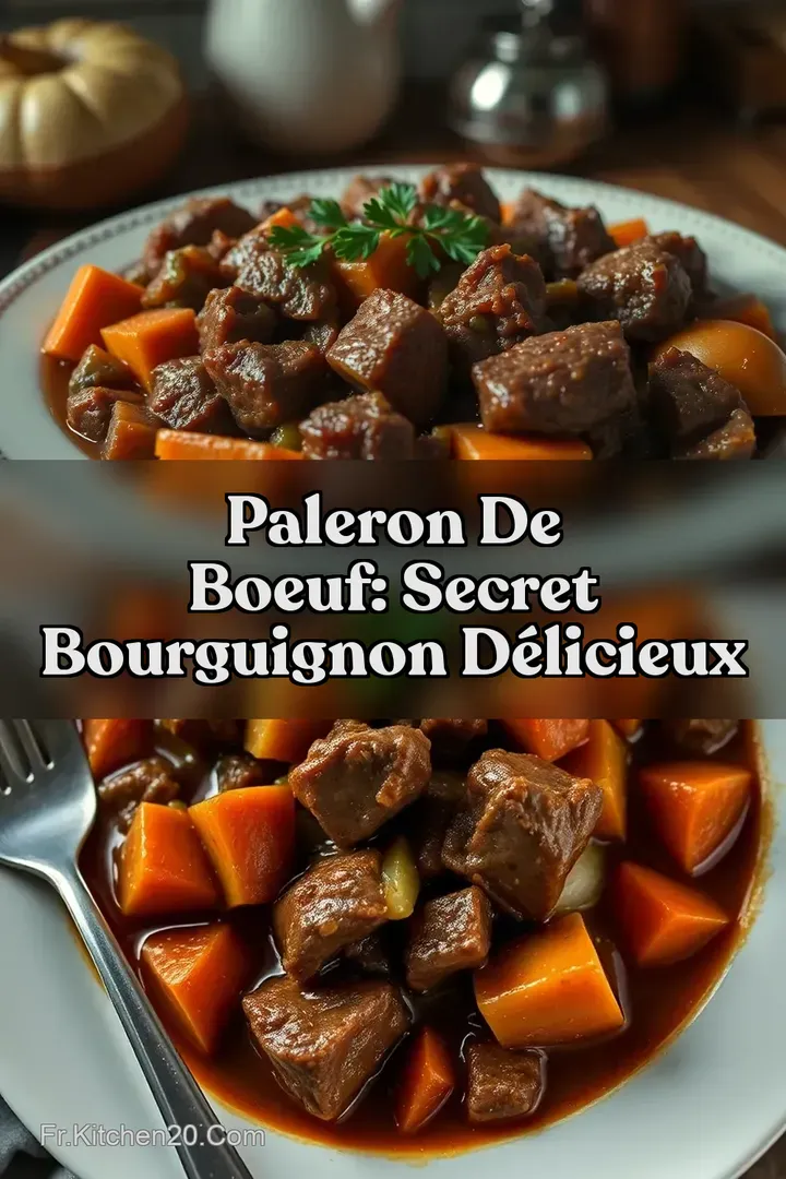 Paleron de Boeuf: Secret Bourguignon D&eacute;licieux