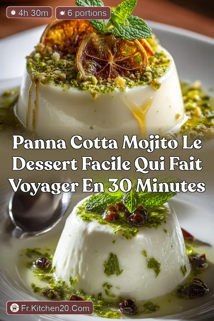 Panna Cotta Mojito le dessert facile qui fait voyager en 30 minutes