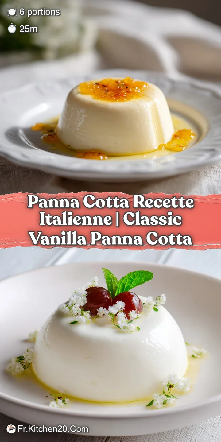 Silky smooth panna cotta in a glass, glistening with a vibrant swirl of strawberry coulis.