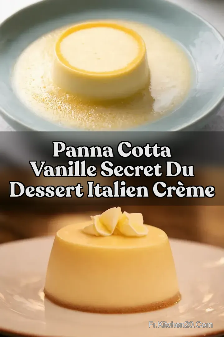 Panna Cotta Vanille Secret du Dessert Italien Cr&egrave;me