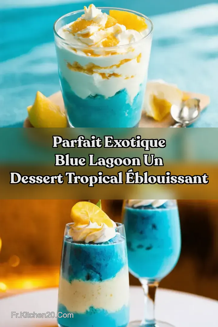 Parfait Exotique Blue Lagoon Un Dessert Tropical &Eacute;blouissant