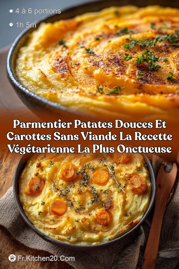 Parmentier Patates Douces et Carottes sans viande La recette v&eacute;g&eacute;tarienne la plus onctueuse