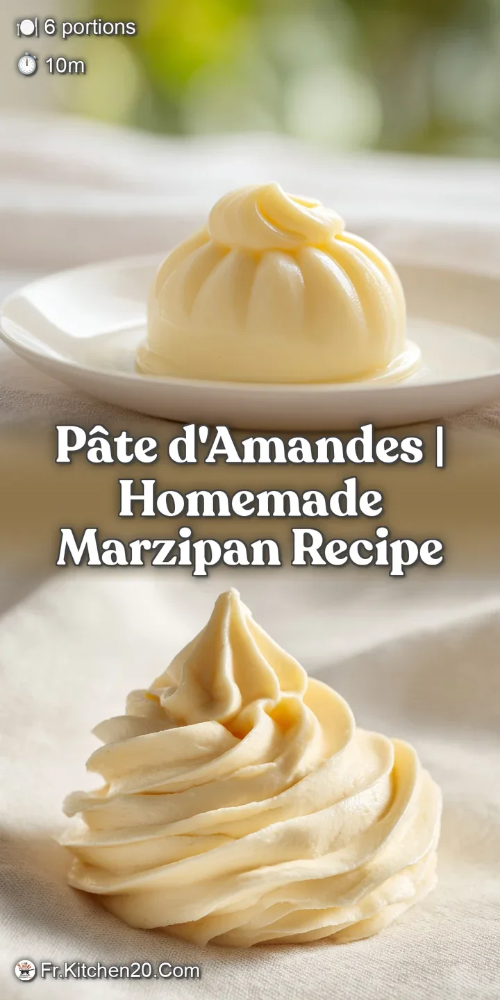 A close-up of the supple, satin-textured almond paste showing a soft, matte finish and creamy off-white color.