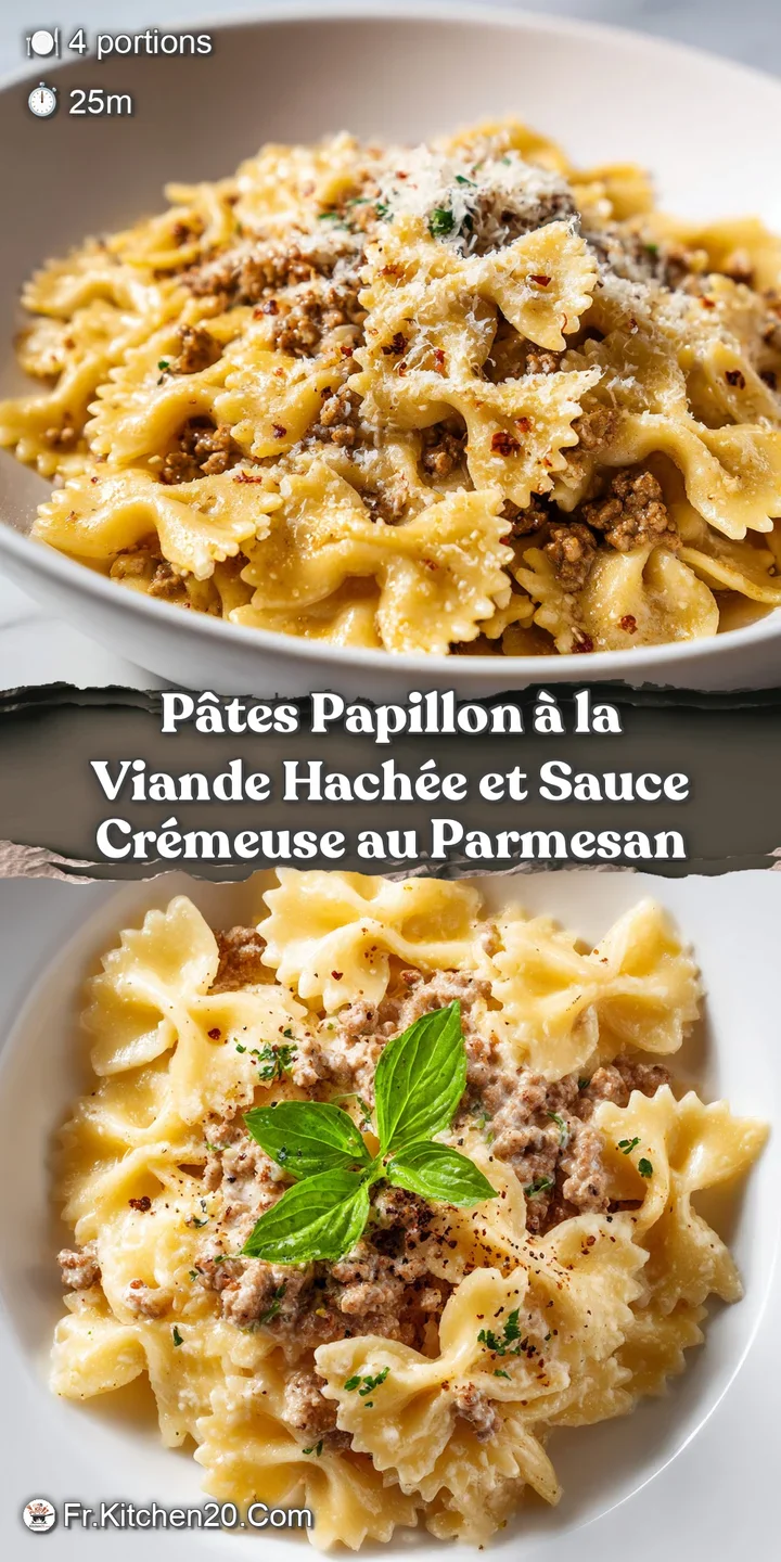 Close-up view of glossy pasta shells clinging to a thick, luscious sauce studded with flavorful ground meat and herbs.