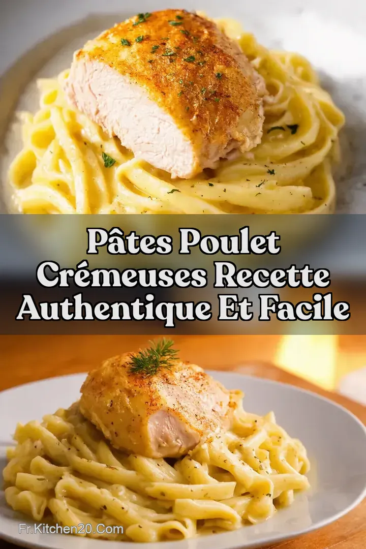 P&acirc;tes Poulet Cr&eacute;meuses Recette Authentique et Facile