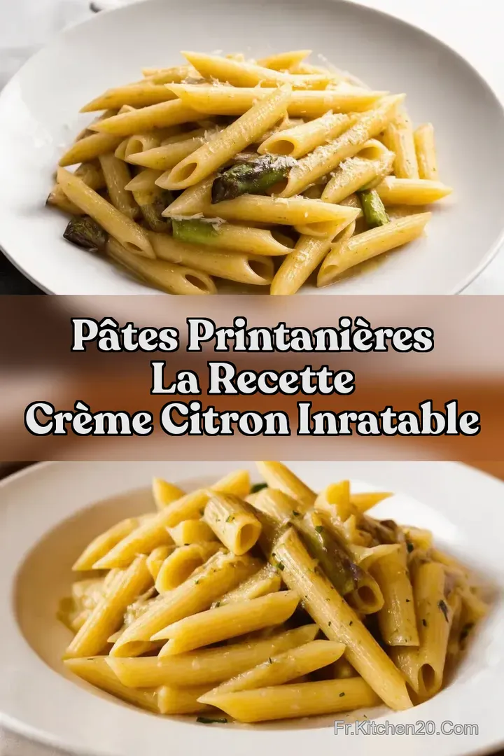 P&acirc;tes Printani&egrave;res La Recette Cr&egrave;me Citron Inratable