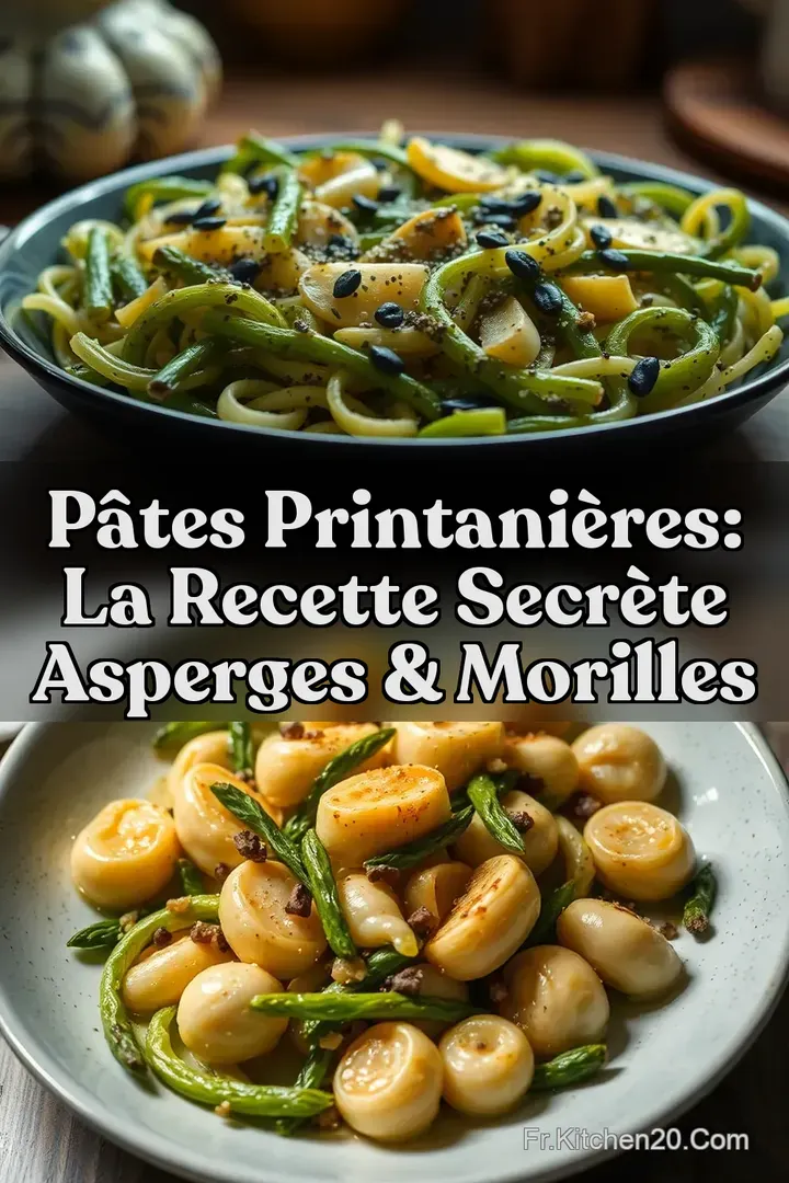 P&acirc;tes Printani&egrave;res: La Recette Secr&egrave;te Asperges & Morilles