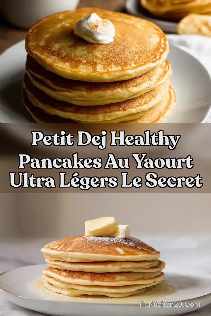 Petit Dej Healthy Pancakes au Yaourt Ultra L&eacute;gers Le Secret