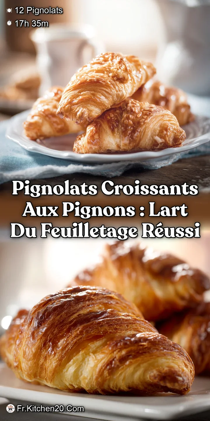 Pignolats croissants aux pignons : LArt du Feuilletage R&eacute;ussi