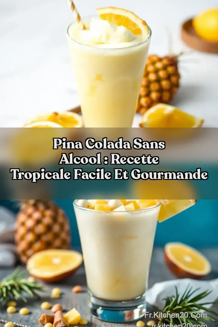 Pina Colada Sans Alcool : Recette Tropicale Facile et Gourmande