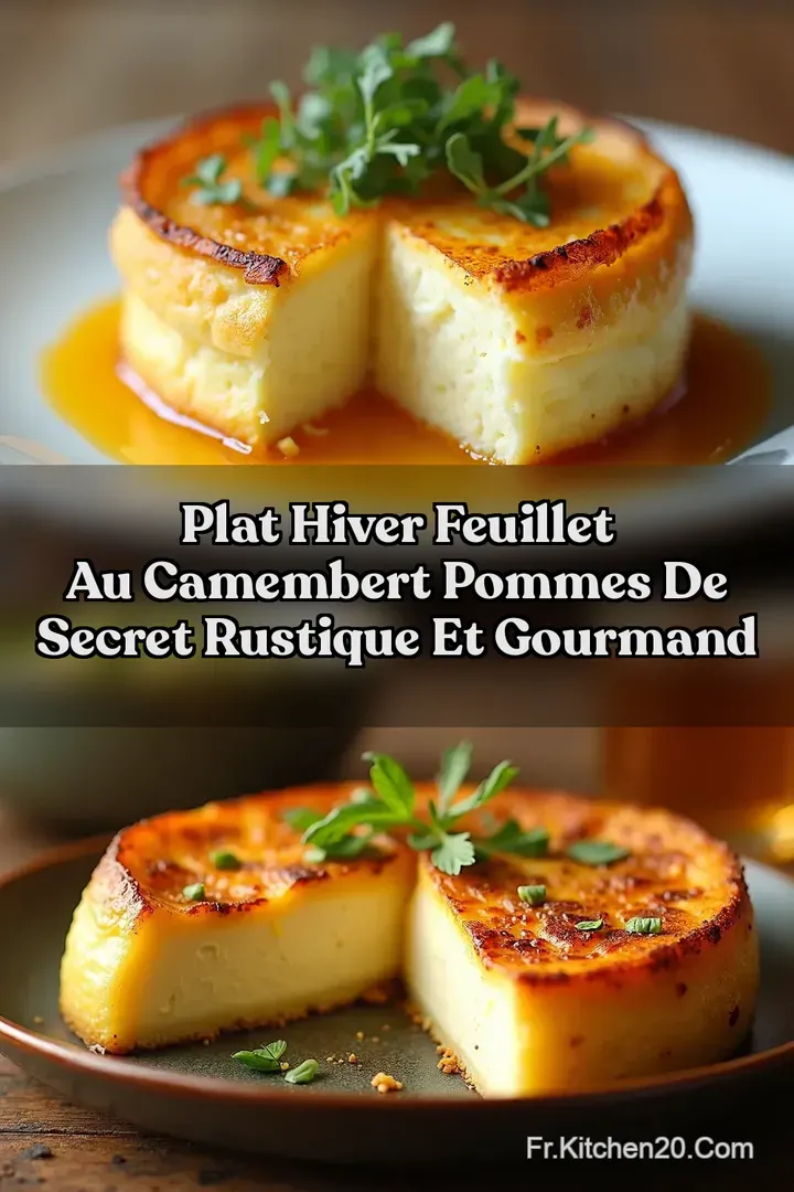 Plat Hiver Feuillet au Camembert Pommes de Secret Rustique et Gourmand