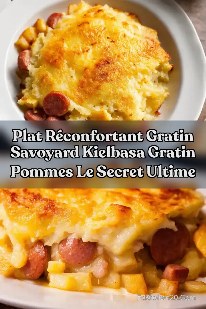Plat R&eacute;confortant Gratin Savoyard Kielbasa Gratin pommes Le Secret Ultime