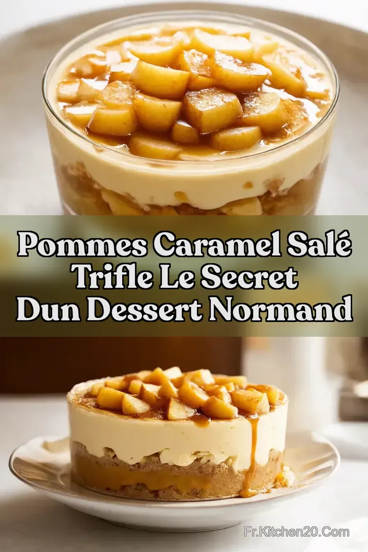 Pommes Caramel Sal&eacute; Trifle Le Secret dun Dessert Normand