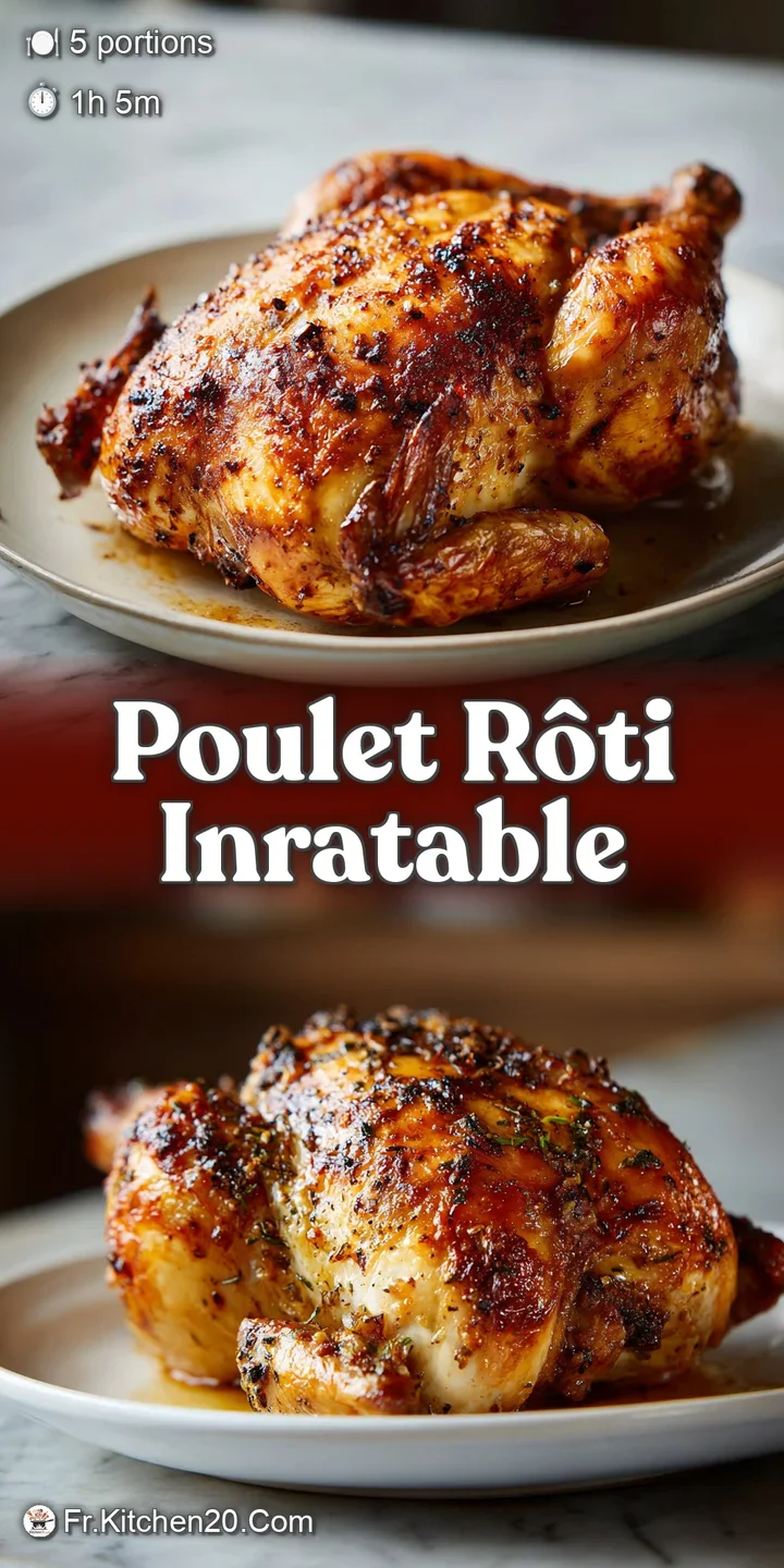 Close-up of glistening, crispy chicken skin, revealing succulent meat underneath, with aromatic herbs and spices visible.