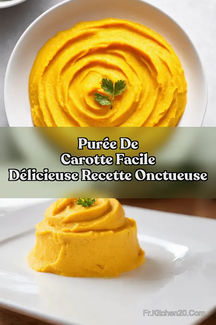 Pur&eacute;e de Carotte Facile D&eacute;licieuse Recette Onctueuse