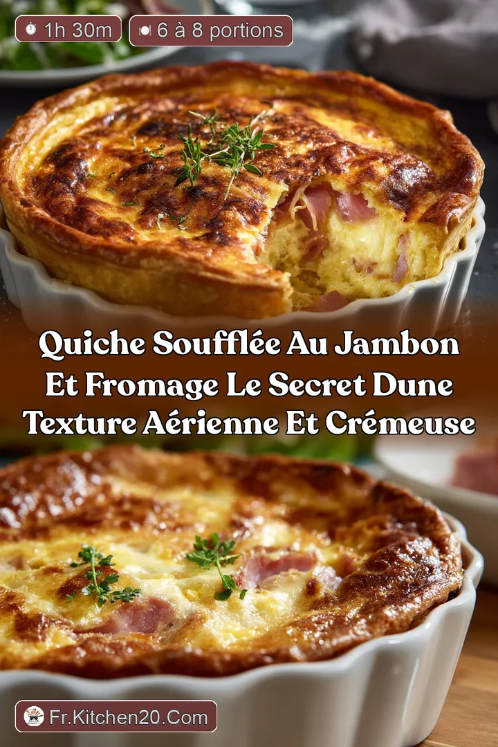 Quiche Souffl&eacute;e au Jambon et Fromage Le Secret dune Texture A&eacute;rienne et Cr&eacute;meuse