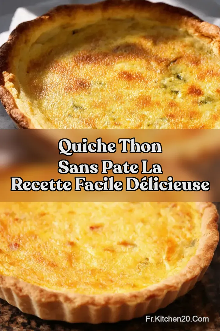 Quiche Thon Sans Pate La Recette Facile D&eacute;licieuse