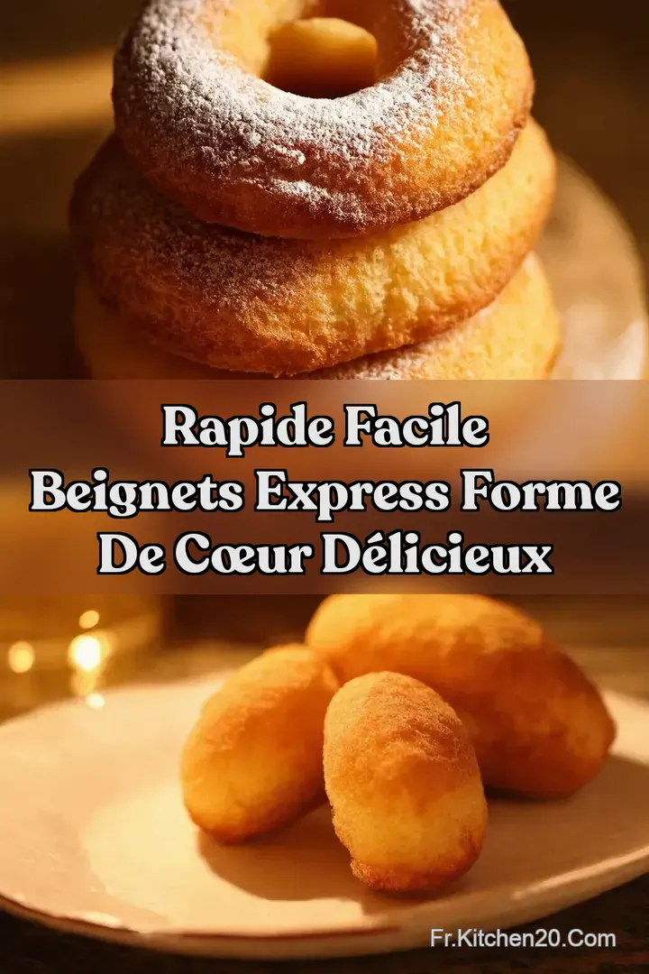Rapide Facile Beignets Express Forme de C&oelig;ur D&eacute;licieux