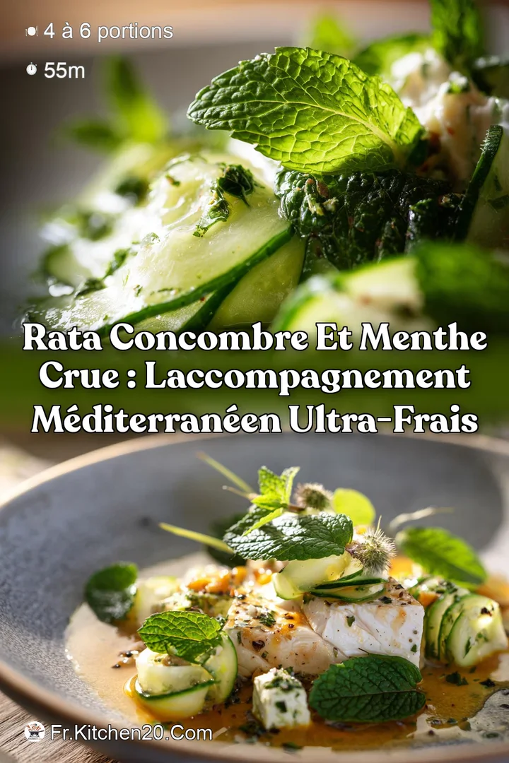 Rata Concombre et Menthe Crue : Laccompagnement M&eacute;diterran&eacute;en Ultra-Frais