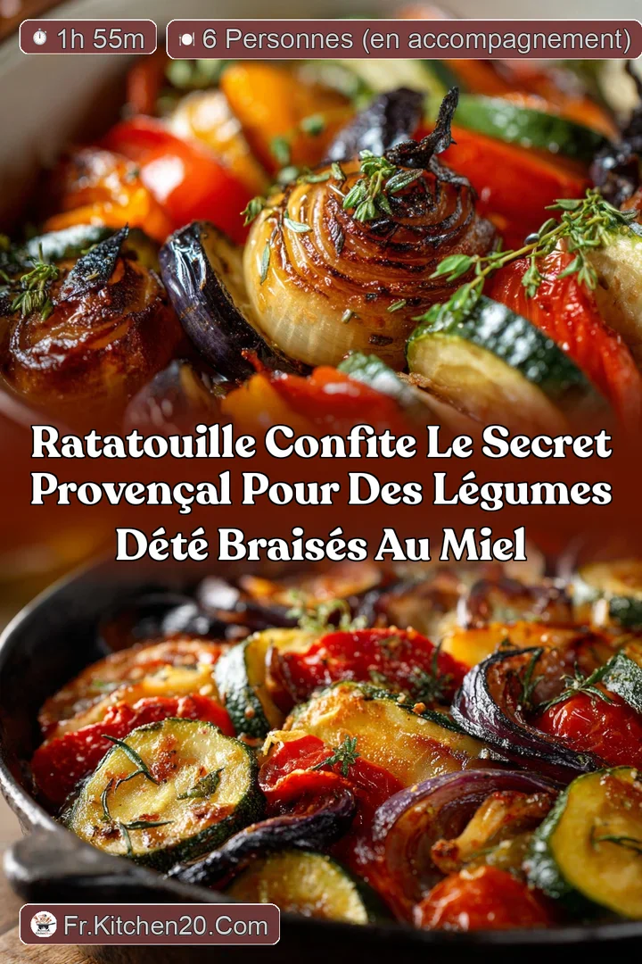 Ratatouille Confite Le secret proven&ccedil;al pour des l&eacute;gumes d&eacute;t&eacute; brais&eacute;s au miel
