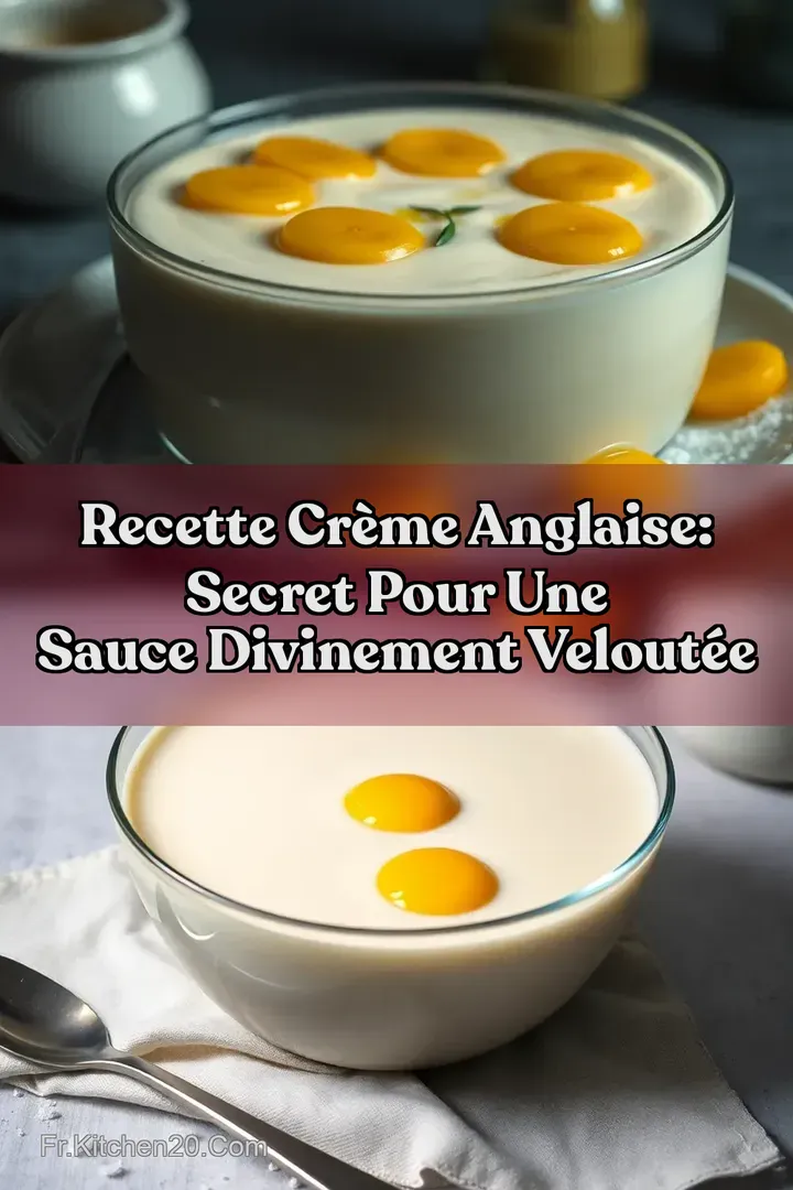Recette Cr&egrave;me Anglaise: Secret pour une Sauce Divinement Velout&eacute;e
