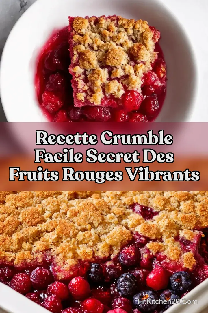 Recette Crumble Facile Secret des Fruits Rouges Vibrants