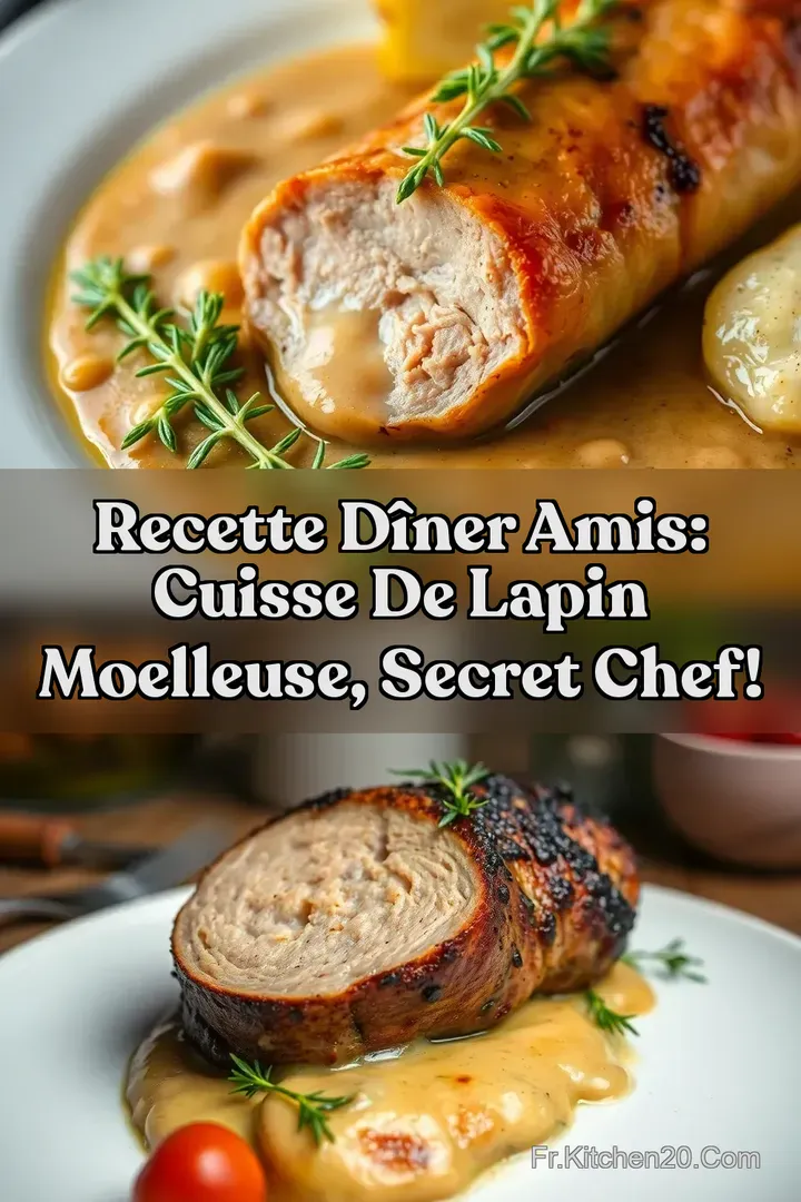 Recette D&icirc;ner Amis: Cuisse de Lapin Moelleuse Secret Chef!