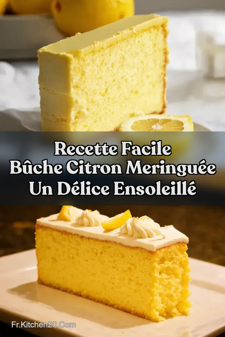 Recette Facile B&ucirc;che Citron Meringu&eacute;e Un D&eacute;lice Ensoleill&eacute;