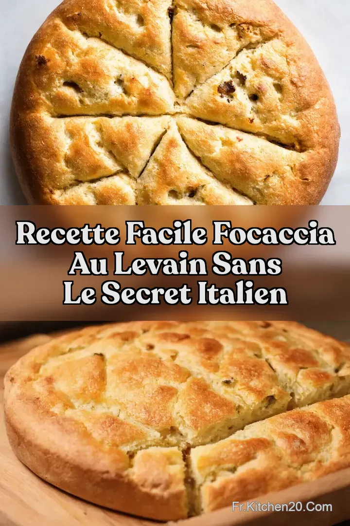 Recette Facile Focaccia au Levain Sans Le Secret Italien