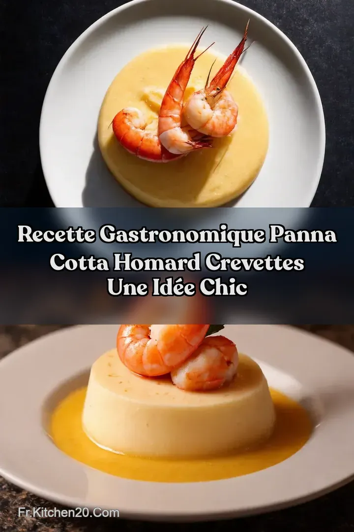 Recette Gastronomique Panna Cotta Homard Crevettes Une Id&eacute;e Chic