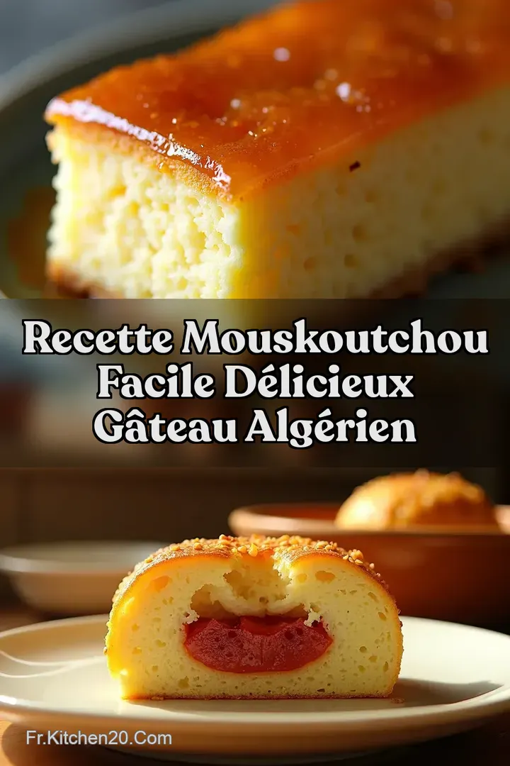 Recette Mouskoutchou Facile D&eacute;licieux G&acirc;teau Alg&eacute;rien