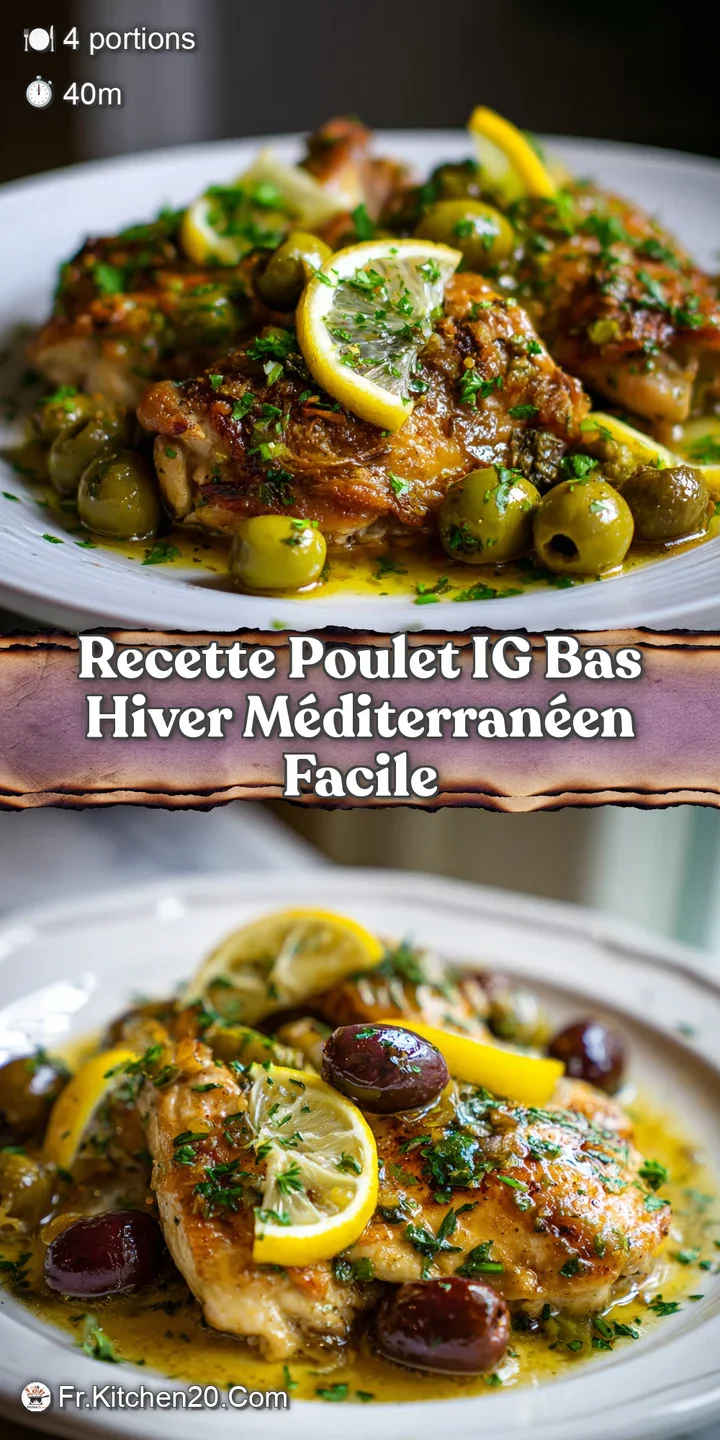 Close-up of glistening chicken pieces in a rich, simmering sauce, studded with colorful vegetables, hinting at warmth and ...