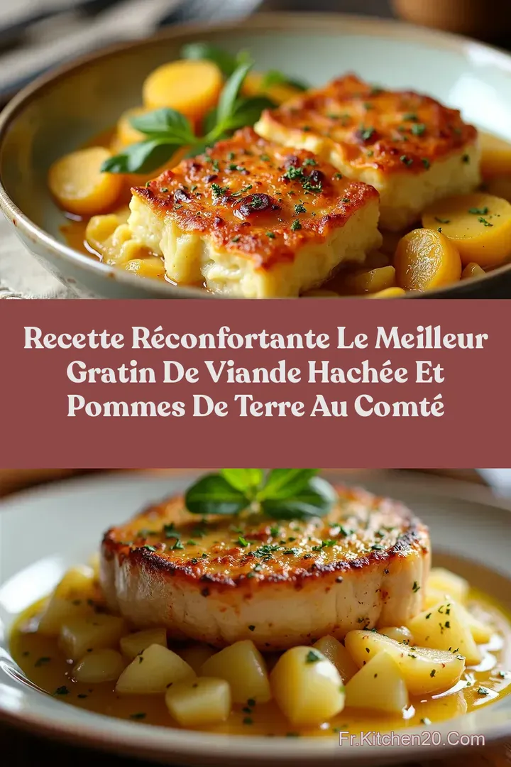 Recette R&eacute;confortante Le Meilleur Gratin de Viande Hach&eacute;e et Pommes de Terre au Comt&eacute;