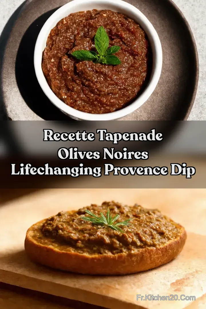 Recette Tapenade Olives Noires LifeChanging Provence Dip
