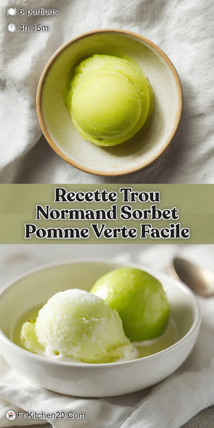 Close-up reveals the icy texture and translucent quality of bright green apple sorbet, ready to be enjoyed. Refreshing and...