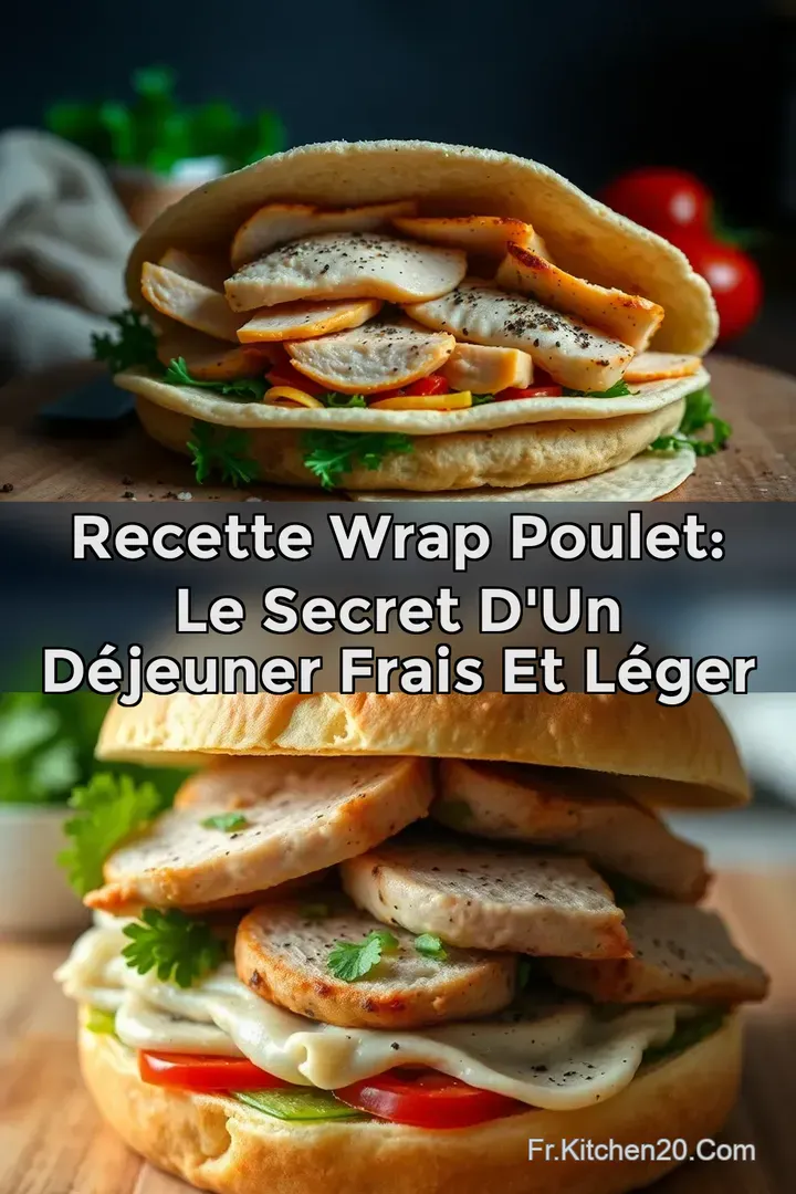 Recette Wrap Poulet: Le Secret d un D&eacute;jeuner Frais et L&eacute;ger