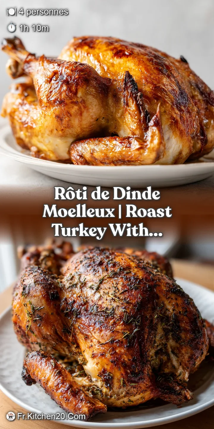 Close-up captures the savory detail of perfectly roasted turkey. Glistening skin, hints of herbs, and juicy texture are vi...