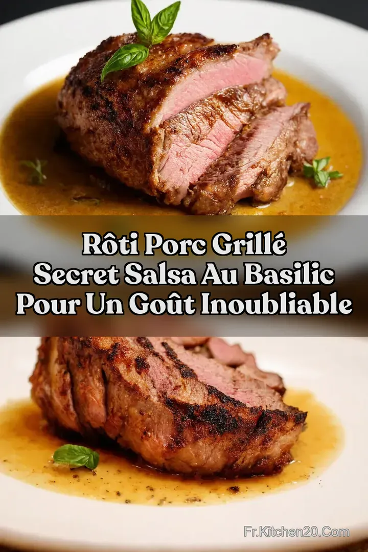R&ocirc;ti Porc Grill&eacute; Secret Salsa au Basilic pour un Go&ucirc;t Inoubliable
