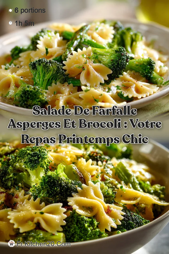 Salade de Farfalle Asperges et Brocoli : Votre Repas Printemps Chic