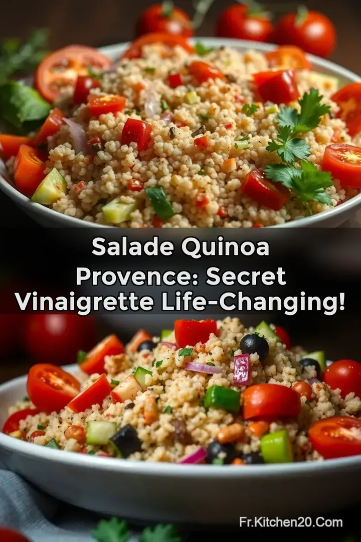 Salade Quinoa Provence: Secret Vinaigrette Life-Changing!