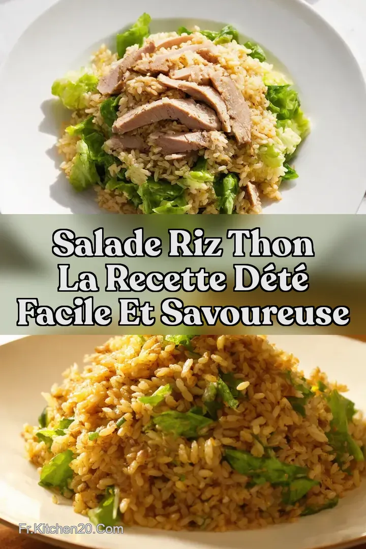 Salade Riz Thon La Recette d&Eacute;t&eacute; Facile et Savoureuse