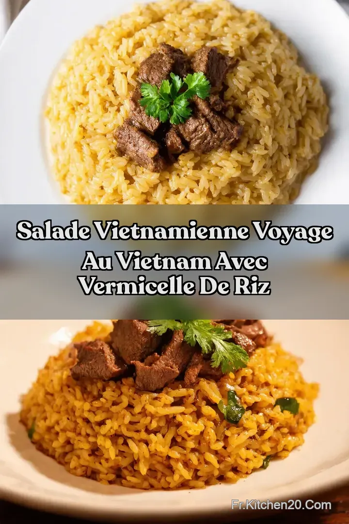 Salade Vietnamienne Voyage au Vietnam Avec Vermicelle de Riz