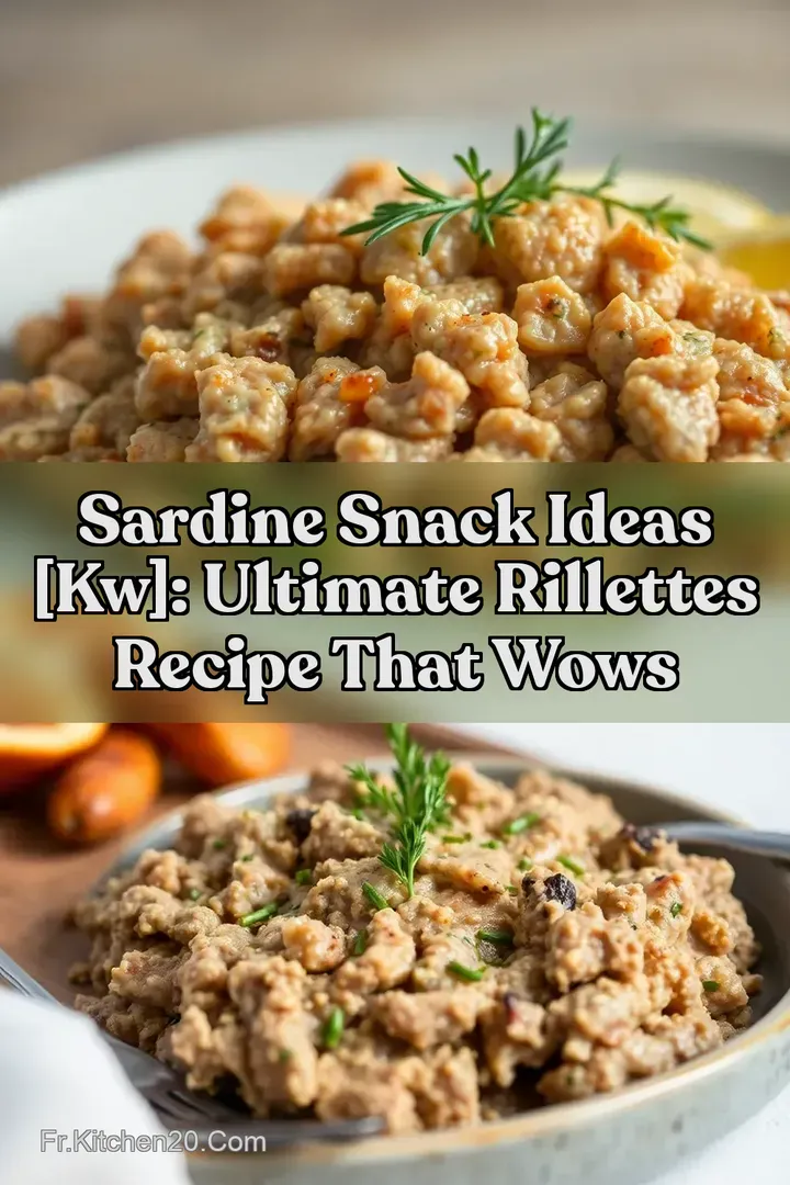 Sardine Snack Ideas [kw]: Ultimate Rillettes Recipe That Wows