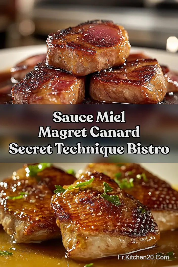 Sauce Miel Magret Canard Secret Technique Bistro