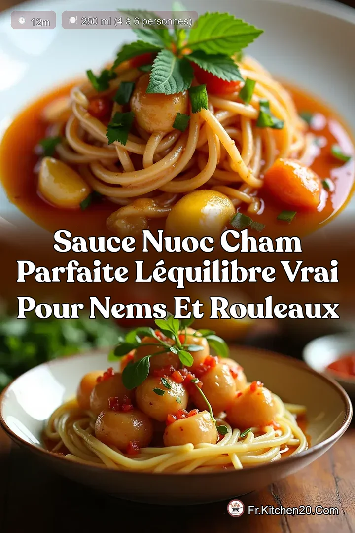 Sauce Nuoc Cham Parfaite L&Eacute;quilibre Vrai pour Nems et Rouleaux
