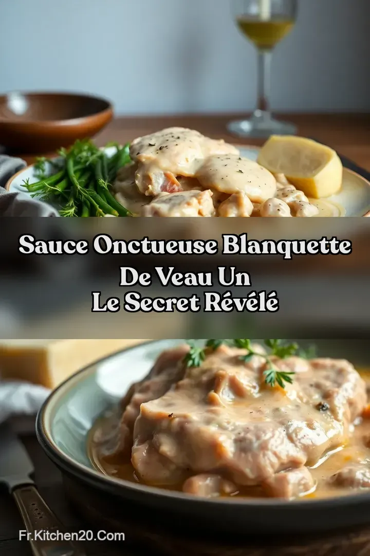 Sauce Onctueuse Blanquette de Veau Un Le Secret R&eacute;v&eacute;l&eacute;