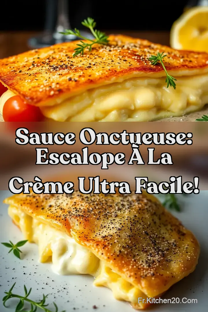 Sauce Onctueuse: Escalope &agrave; la Cr&egrave;me Ultra Facile!
