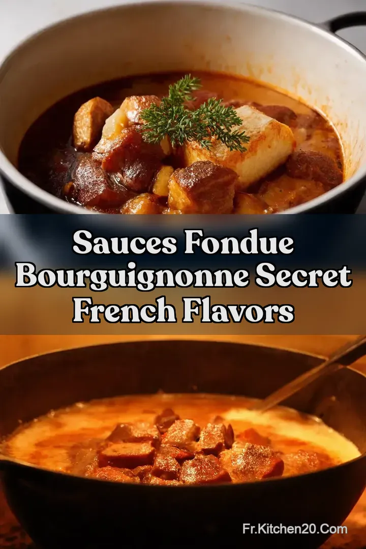 Sauces Fondue Bourguignonne Secret French Flavors