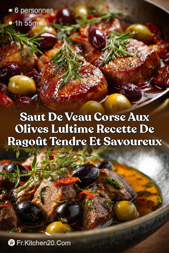 Saut de Veau Corse aux Olives Lultime recette de rago&ucirc;t tendre et savoureux