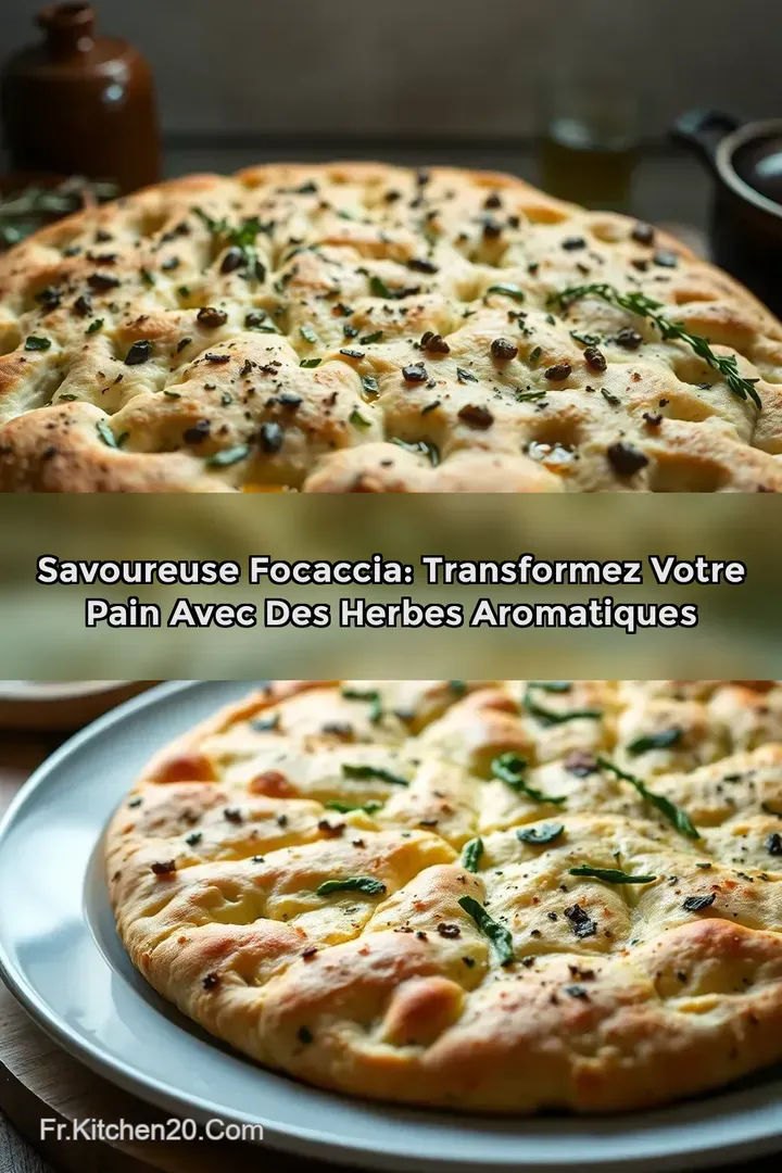 Savoureuse Focaccia: Transformez Votre Pain avec des Herbes Aromatiques